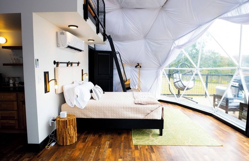 Coosa Complejo | Luxury Geodesic Dome: Hot Tub & Lake Views