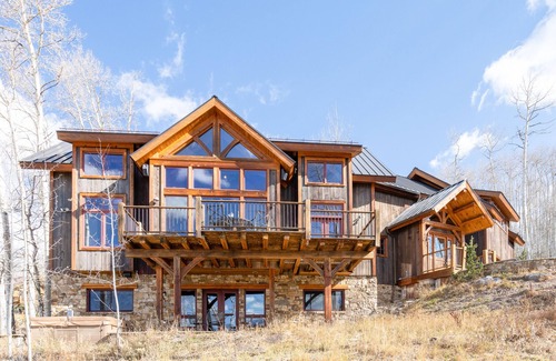 Telluride Casa | Luxury home with majestic mountain views, private hot tub, fireplace & deck