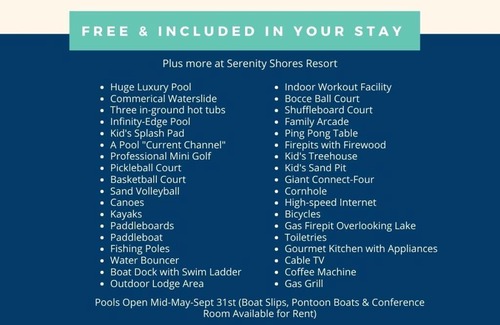 Kimberling City Casa | Luxury Lodge 5 - FREE Kayaks/Canoes - TWO Pools~Resort Dock