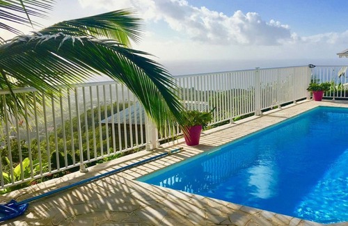 Le Diamant Villa | Villa de lujo con piscina, vista excepcional.