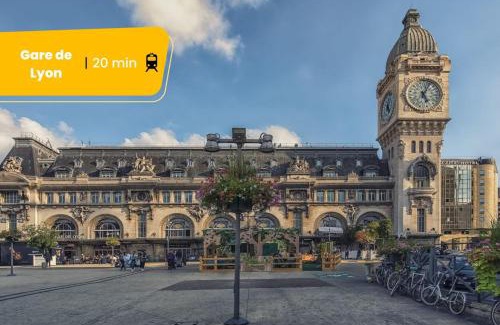 Quartier de la Folie-Mericourt Apartamento | Méricourt Suite, Place de la République