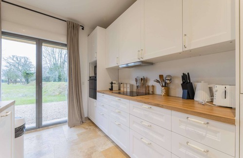 Cricqueboeuf Casa | Maison des Pommiers-Casa-De Lujo-Baño privado con bañera
