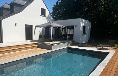 Arradon Casa | Maison Familiale Avec Piscine 5mn de la mer