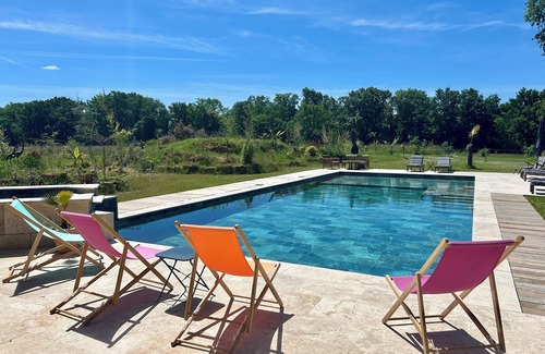 Arthez-d'Armagnac Casa | Maison Sympa , Grande Piscine , Aucuns vis à vis et la Fibre !