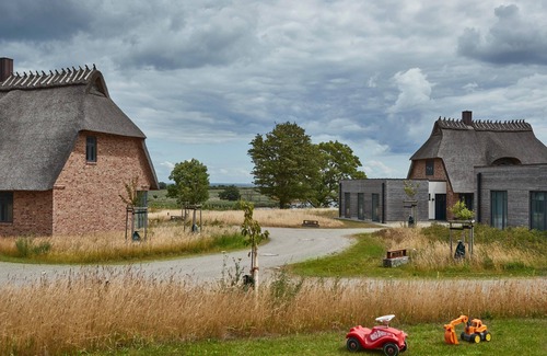 Nieby Casa | Malerhaus Leuchtturm, the thatched-roof semi-detached house for 4-5 people & beautiful Wildwie