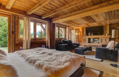 Demi-Quartier Chalet De Esquí | Megeve Luxury Estate The Royal Alpine Retreat with Mont Blanc View