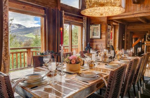 Demi-Quartier Chalet De Esquí | Megeve Luxury Estate The Royal Alpine Retreat with Mont Blanc View