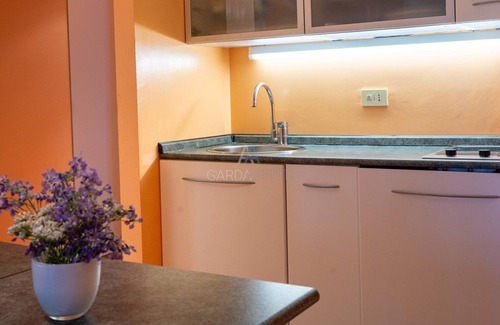 San Martino della Battaglia Complejo | Mela Apartment - Vista a la piscina y al lago en Desenzano