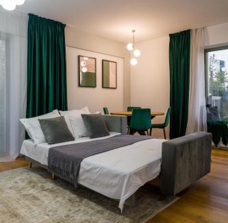 Aviatiei Apartamento | Mido Green Apartment with Private Parking & Self-Check-in