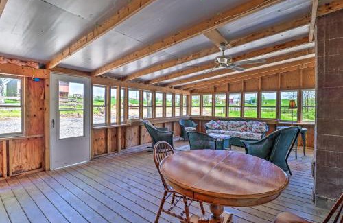 Mifflinburg Casa | Mifflinburg Farmhouse with Deck Family Friendly!