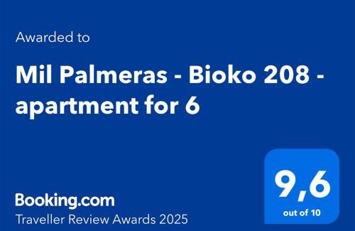 Mil Palmeras Apartamento | Mil Palmeras - Bioko 208 - apartment for 6