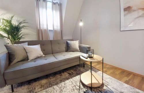 Recklinghausen Apartamento | MILPAU Recklinghausen1 - Modernes und zentrales Premium-Apartment mit Queensize-Bett, Netflix, Nespresso, Smart-TV und Privatparkplatz