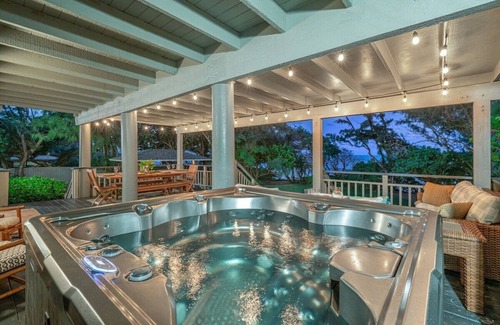 Kahuku Casa | Moani Kai: recientemente renovado, playa semiprivada, cerrada, ba��era de hidromasaje, cancha deportiva, patio grande