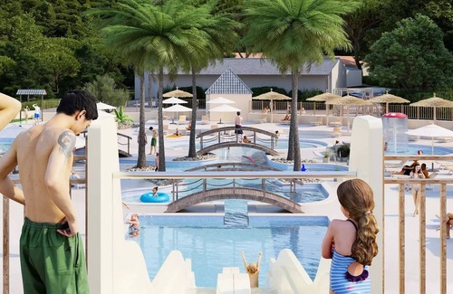 Vitrac Casa | Mobil-home | Ultimate | 2 Ch. | 4 pers. | Single terrace with Jacuzzi | A/C | TV