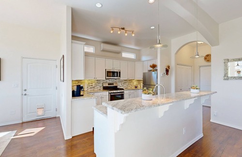 Southside Casa | Modern Adobe Home w/ Mountain-View Balcony, Short Drive Downtown