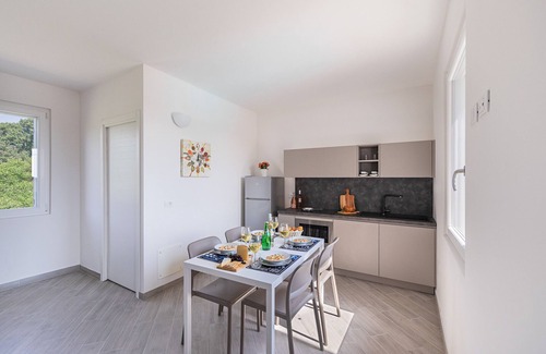 Soiano del Lago Apartamento | Moderno piso con piscina