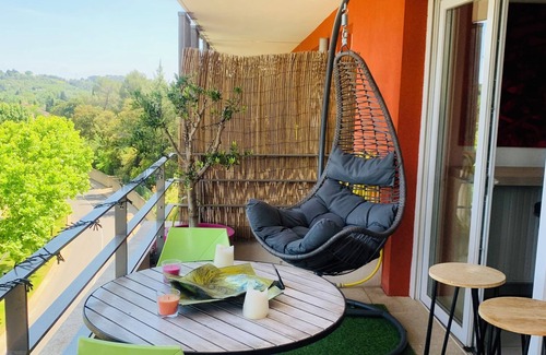 Juvignac Apartamento | Modern apartment with large terrace ideally located in Montpellier