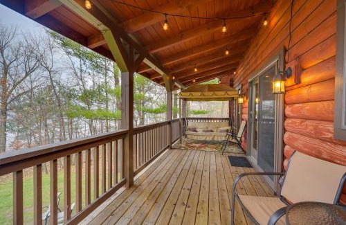 Pine City Casa | Modern Log Cabin with Rec Room, Steps to Lake!