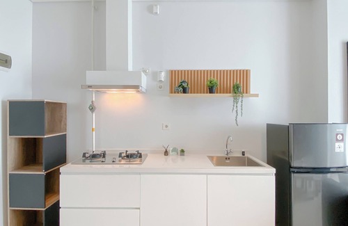 Mampang Prapatan Apartamento | Modern Monochromatic 2Br Near Lrt Station At Apartment Samara Suites