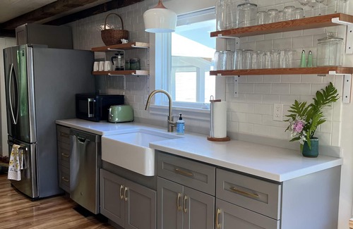 Hancock Casa | Modern Scandinavian 2BR post-and-beam home near Acadia National Park