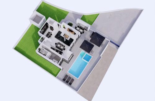 Kastela Villa | Modern Sea View Villa, Private Pool, Whirlpool, Calm & Beach Near