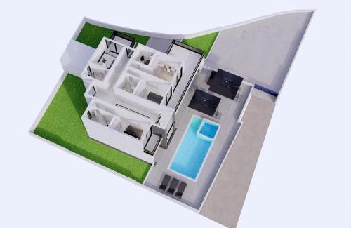 Kastela Villa | Modern Sea View Villa, Private Pool, Whirlpool, Calm & Beach Near