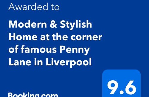 Liverpool Casa | Modern & Stylish Home at the corner of famous Penny Lane in Liverpool
