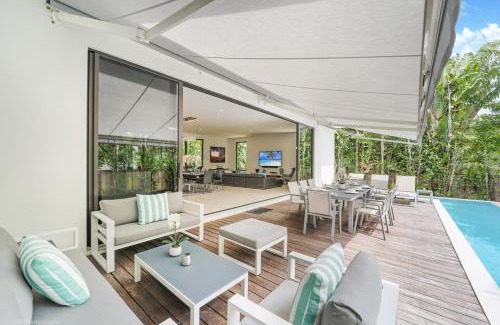 North Bay Village Villa | Modern Villa heated Pool gated Island