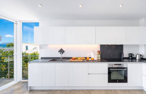 Cielo de Bonaire Villa | Villa moderna con piscina y fantásticas vistas al mar.