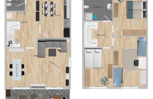 Klosterdorf Apartamento | Modernes Ferienhaus für bis zu 10 Gäste