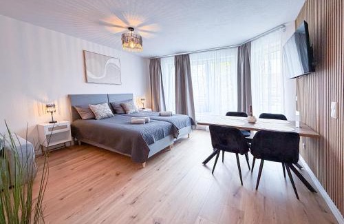 Oberdorla Apartamento | Modernes Studio mit Balkon & Parkplatz, Wifi- K#1