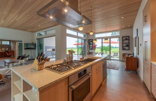 Santa Rosa Casa | Wine Country Modernist Home Con vistas a acres de Pinot y Chardonnay