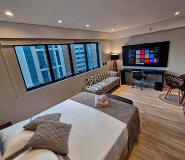 Indianopolis Apartamento | Moema Av Ibirapuera quarto moderno Hotel 4 estrelas