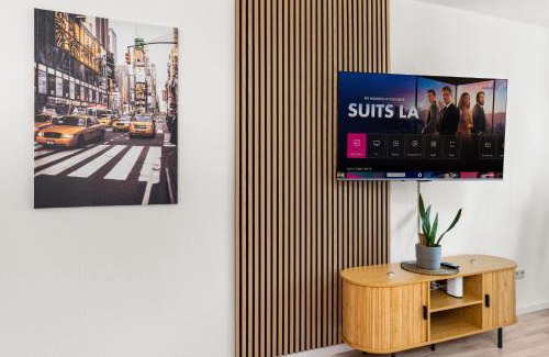 Grundschottel Apartamento | MOLA Apartments-Geräumiges Apartment in Wetter bis 6 Personen, XXL Couch, Parkplatz und WLAN