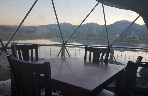 Florence Cabina | Montana Mountain Memories Geodome 20ft Glamping & Fish Pond