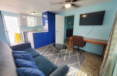 San Juan Apartamento | Monthly Stays-Simple & Comfy 1BR, Walk to Beach- UNIT 6