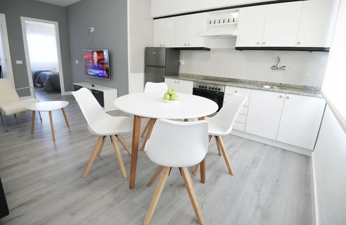 Samieira Apartamento | Apartamento Naturmar, Piscina, jardín, parque infantil barbacoa, a 1 km de playa