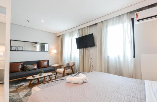 Chacara Santo Antonio Apartamento | Nest of Freedom Chacara Sto Antonio e Consul USA - TV Smart e Sofá Cama