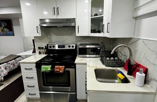 Malton Casa | New 1BR Basement Sleeps 3 Free Parking, Free wifi. Private Entrance