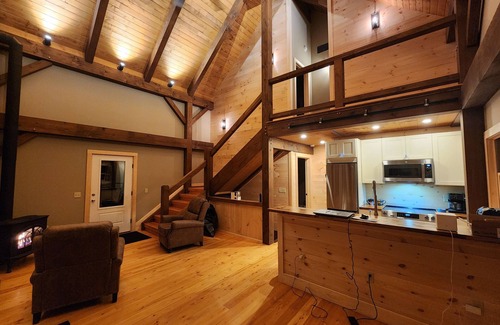 Lake Arrowhead Cabina | New Lakefront Timber Frame Cabin On Beautiful Lake Arrowhead!