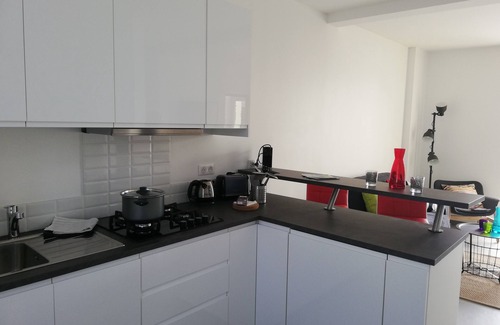 Portbail Apartamento | NUEVO: gran apartamento en planta baja frente al puerto de Portbail