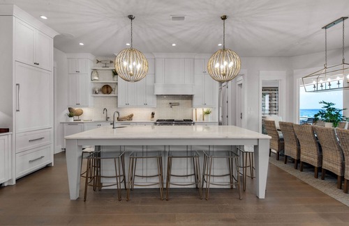 Pensacola Beach Casa | Nuevo LUJO GOLFO FRENTE Casa de diseño, paseo marítimo privado, bodas