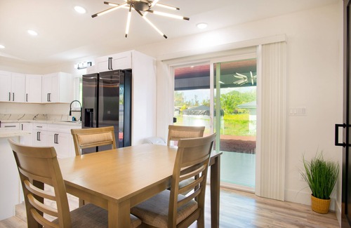 Ainaloa Casa | Newly-built dog-friendly home with large yard, shaded patio, & washer/dryer