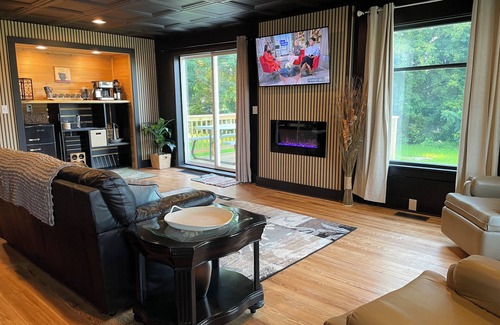 East Jordan Casa | Nibi House - In Town 3BR Home w/ Fire Pit, Large Driveway & Pet-Friendly