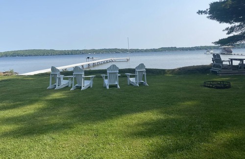 Bear Lake Cabaña | North Shore Bear Lake, MI Cottage, 4 bedrooms 2 bathrooms. 175 feet of frontage!