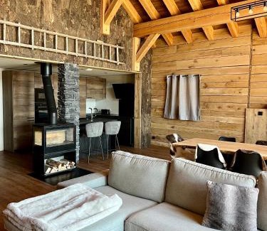 Villard-Reculas Chalet De Esquí | Nouveau chalet d'architecte Le Lauzaret sauna et jacuzzi Villard-Reculas