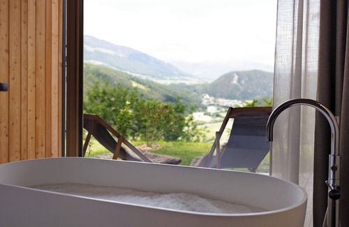 Parrocchia di San Sigismondo Apartamento | "Oberplunerhof Luxus Chalet Woods" con vistas a la montaña, 2 terrazas y jardín