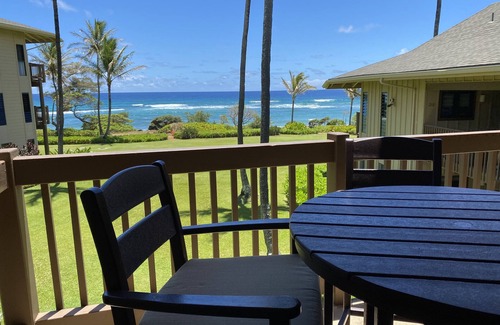Lihue Condominio | Ocean View, Beachfront Townhouse 2bd/2ba/2 lanai