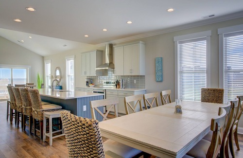 North Topsail Beach Casa | Ocean-view beach home with private hot tub, elevator & pool access- dog-friendly