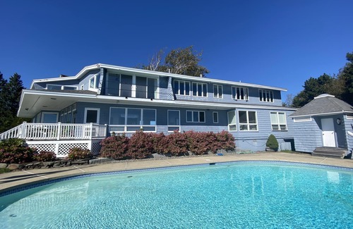 Kennebunkport Casa | Finca frente al mar con piscina climatizada, tenis y playa privada